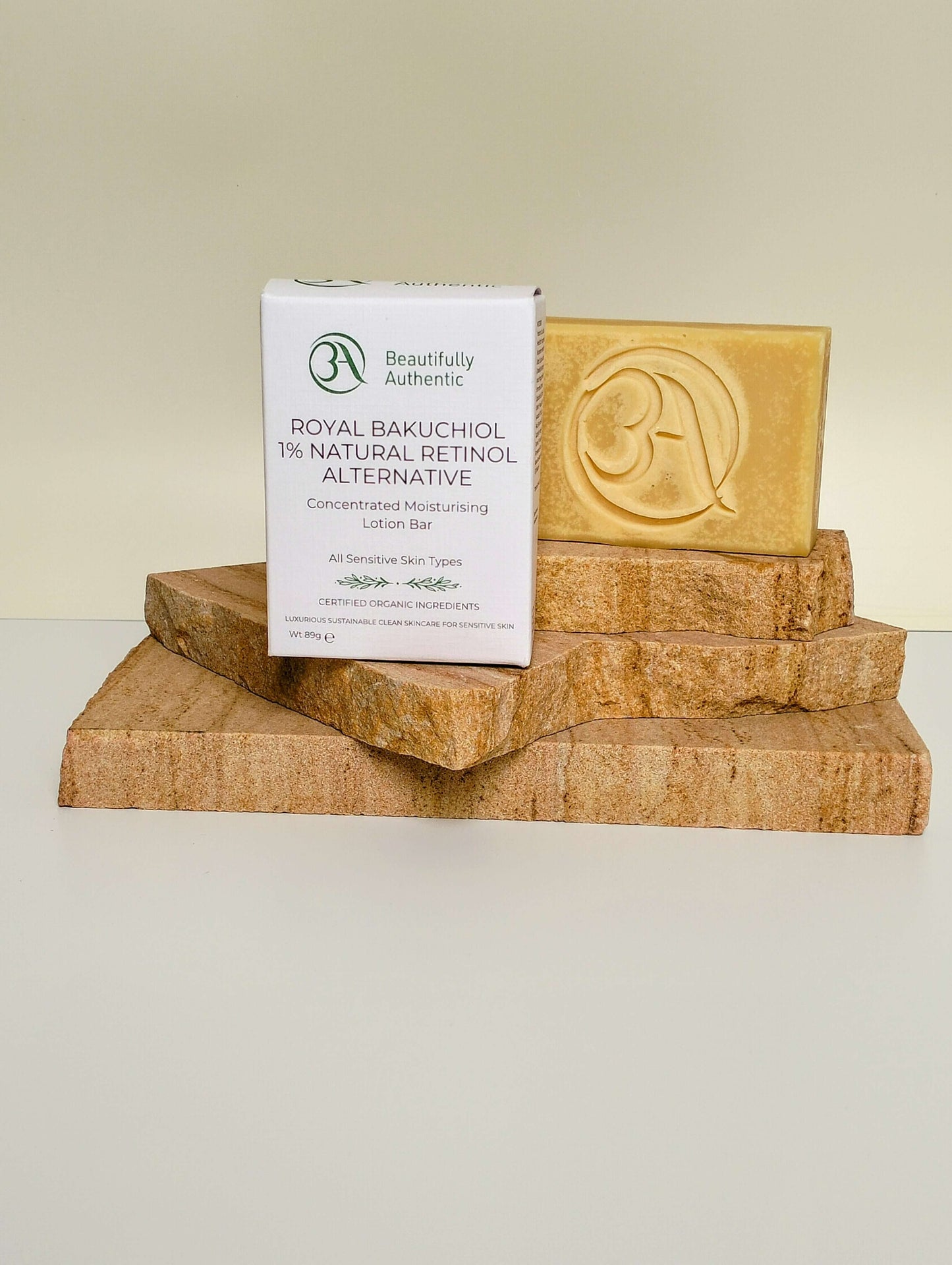 Royal Bakuchiol 1% Natural Retinol Alternative Concentrated Moisturising Lotion Bar For Sensitive Skin