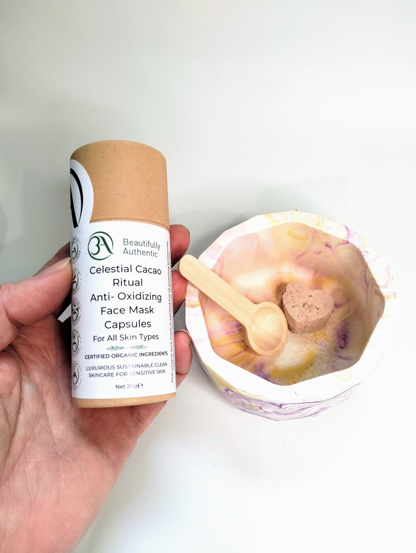 Celestial Cacao Ritual Anti-Oxidant Face Mask Capsules – Superfood for Your Skin